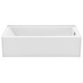 Maax Jaxi 6030 Series Bathtub, 49 gal Capacity, 60 in L, 3112 in W, 1712 in H, Alcove Installation 106882-L-000-002